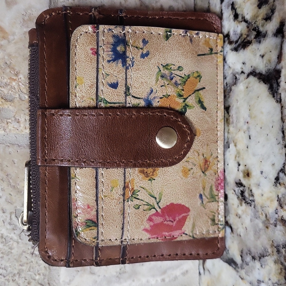 The Patricia Nash Cassis ID Case ~Prairie Rose